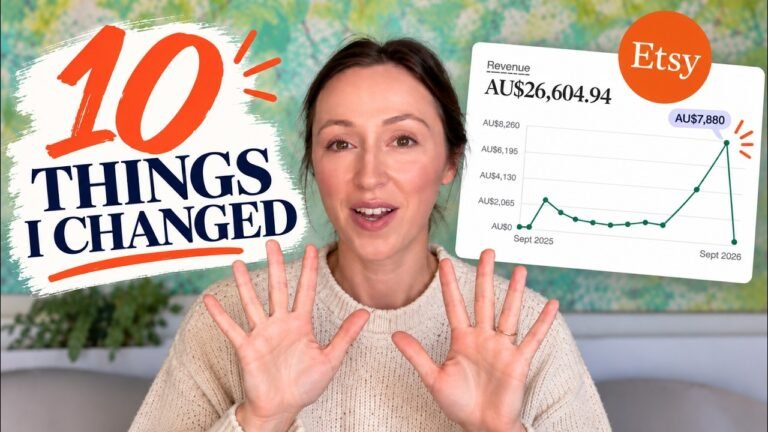 How I took my Etsy shop from $1.5K to $7,880 a month in 2 months